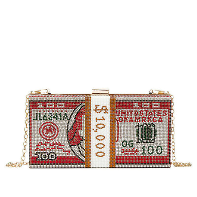 Hhandbag Women Shoulder Crossbody Bag Dollar Evening Clutches Bag Wallet Red Top $39.65