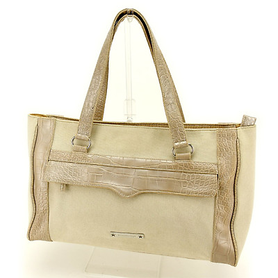 Samantha Vega Tote bag Beige Silver Woman Authentic Used Y3883