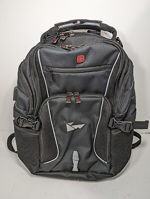 #ad Swiss Gear Wenger Airflow Hiking School Laptop Backpack Black Used Once