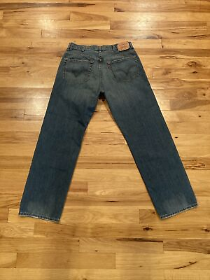 #ad Vintage Levis 559 Relaxed Straight Blue Denim Jeans Mens TAG 38 Fits 37 x 33