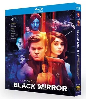 #ad Black Mirror Season 1 5 TV Series Movie Bandersnatch 4 Disc Blu ray BD DVD