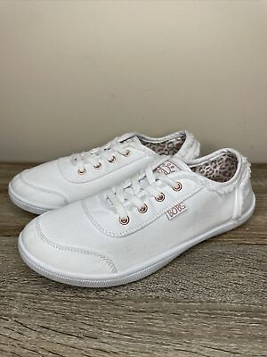 #ad Skechers Bobs B Cute White Womens Slip On Memory Foam Comfort Shoes 8 B32