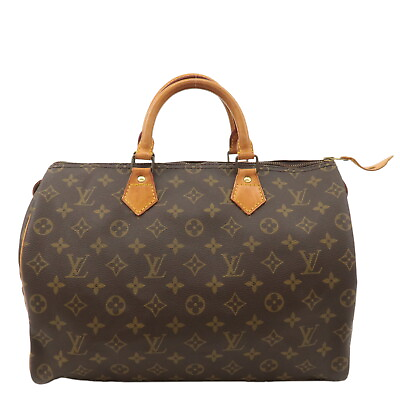 #ad Authentic Louis Vuitton Monogram Speedy 35 Hand Bag Boston Bag M41524 Used F S