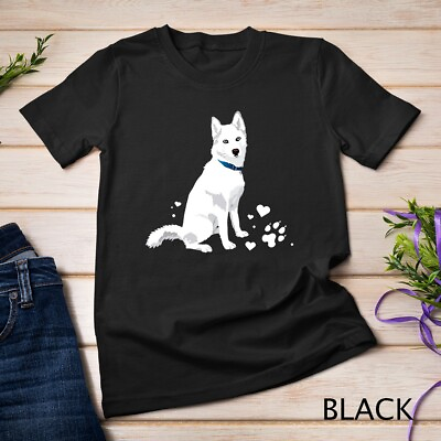 #ad cute white Siberian Husky sweet white Snow dog T Shirt Unisex T shirt