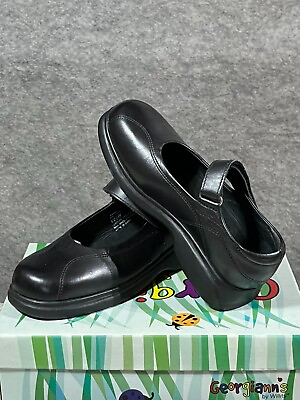 #ad Georgianns by Willits Girls Kasha Mary Jane School Shoes 408 Black Size 12.5 W