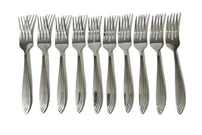 #ad Flatware Fork amp; Knife Set 20pc Stainless Steel