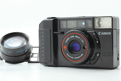#ad Exc5 TELEP LENs Canon Autoboy 2 Black Point amp; Shoot 35㎜ Film Camera JAPAN