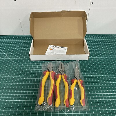 #ad Wiha Tools 32981 9” Insulated Pliers and Cutters Set 3 Pc. Vietnam