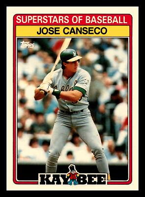 #ad Jose Canseco 1989 Topps Kay Bee Superstars #3 Oakland Athletics Mint