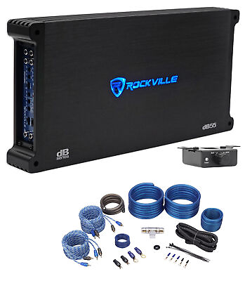 #ad Rockville dB55 4000 Watt Peak 980w RMS 5 Channel Car Amplifier Amp Kit