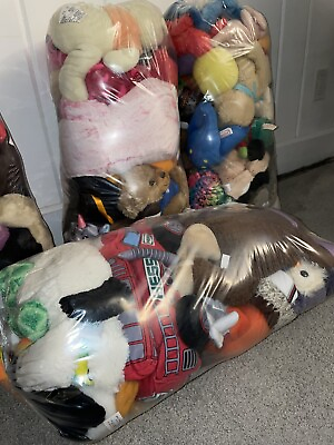#ad Mystery Lot Of Used Mixed Stuffed Animals: Some Disney Generic Plush Toys Doll