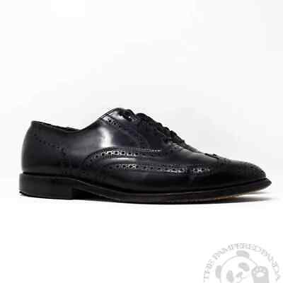 #ad Allen Edmonds Lloyd Black Wingtip Oxfords Dress Shoes Leather Mens Size 9C 32829