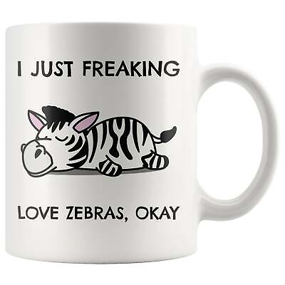 #ad I Just Freaking Love Zebras Okay Mug Zebra Mug Love Zebra Zebra Gifts