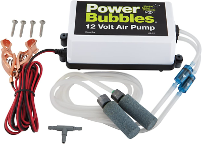 #ad Power Bubbles 12V Air Pump Perfect for Crowded Livewells Keeping Catch Alive