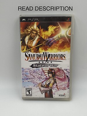 #ad Samurai Warriors State of War Sony Playstation Portable PSP NEEDS NEW UMD CASE