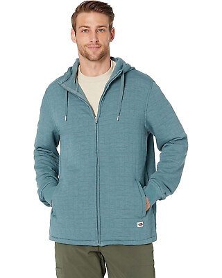 #ad Mens The North Face Long#x27;s Peak Quilted Full Zip Hoodie Fleece Jacket NF New