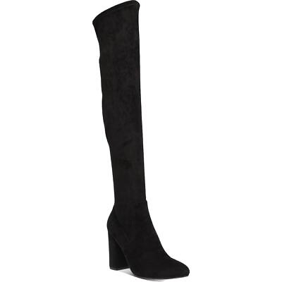 Wild Pair Womens Bravy Microsuede Tall Over The Knee Boots Shoes BHFO 5100 $16.99