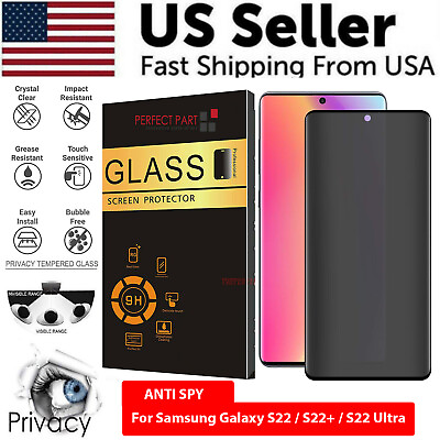 #ad Privacy Tempered Glass Screen Protector For Samsung Galaxy S24 S23 S22 Ultra Spy