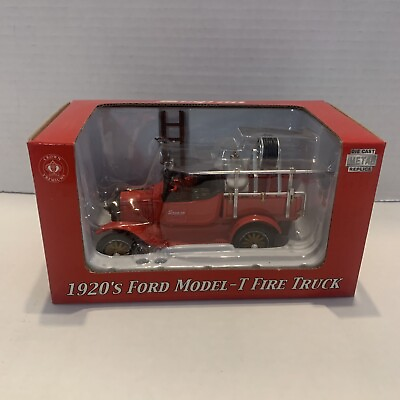 #ad Crown Premiums 1920#x27;s Ford Model T Fire Truck Die Cast Metal Snap On New