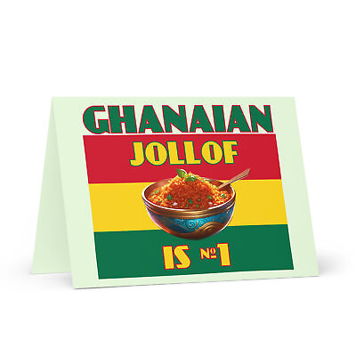 #ad quot;Ghanaian Jollofquot; Greeting card Ghana African Cuisine Rice Africa Food