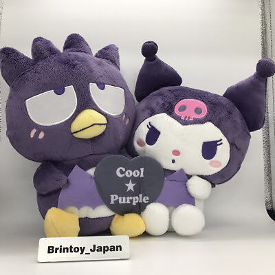 #ad Sanrio Kuromi amp; Bad Badtz Maru Cool amp; Purple Set Plush Toy Doll Big 37cm