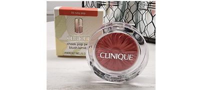 #ad Clinique 05 Ruby Pop Cheek Pop Pearl Blush Lumiere 0.12oz New In Box