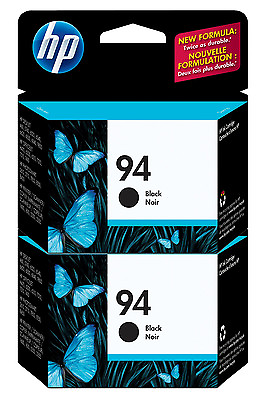 #ad GENUINE NEW HP 94 C8765WN Black Ink Cartridge 2 Pack