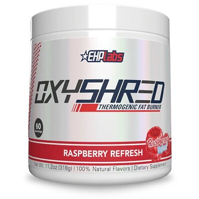 #ad Ehplabs Oxyshred Thermogenic Raspberry Refresh 60 Servings Expiration 5 30 2024