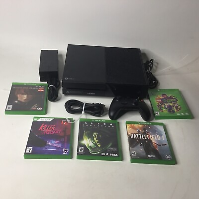#ad Microsoft Xbox One Video Game Console With Bundle 5 Games And Controller W Box