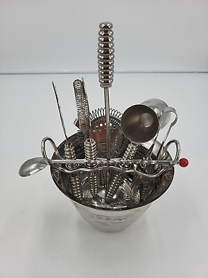 #ad 9 pc. Stainless Steel Cocktail Mixing Bar Set. Pier 1 Imports