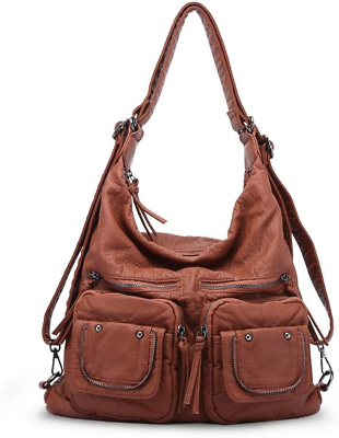 #ad Soft Washed PU Leather Women#x27;S Hobo Handbags