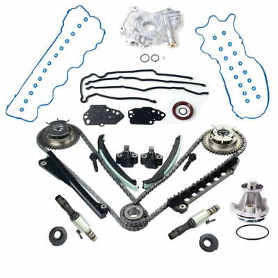 #ad Timing Chain Kit Cam Phaser Gaskets Solenoid Water Oil Pump Fits 04 08 Ford 5.4L