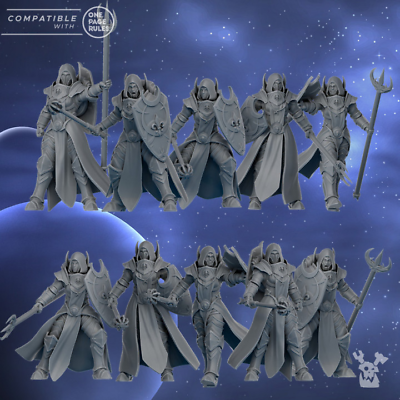 #ad Silver Guards Squad Build Kit Grim Dark Fantasy Miniature