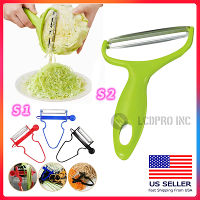 #ad Stainless Steel Potato Peeler Cabbage Lettuce Vegetable Shredder Slicer Salad US