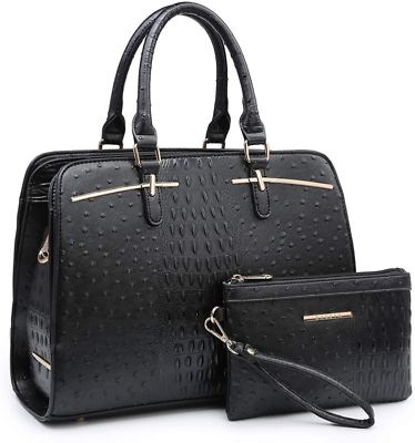 Dasein Women Satchel Handbags Shoulder Purses Totes Top Handle Work Bags with 3 $65.99