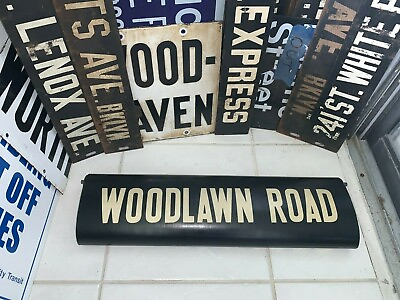 #ad NY NYC SUBWAY ROLL SIGN IRT WOODLAWN ROAD JEROME SQUIRE VICKERS BRONX NORWOOD