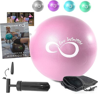 #ad Live Infinitely Pilates Ball 9 Inch with Pump Small Yoga Balls