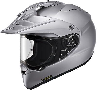 #ad Shoei Hornet X2 Dual Sport Solid Color Helmet LRG Silver