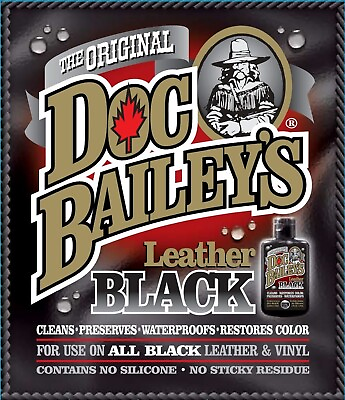 #ad Doc Bailey#x27;s Leather Black 4oz Detail Kit