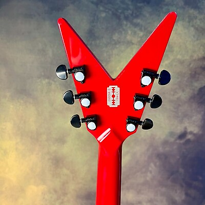 #ad Custom Dimebag Darrell Rebel Electric Guitar Red Solid Body Black Hardware