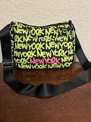 #ad Robin Ruth New York Nylon Crossbody Handbag Purse Hand Bag Ajustable Strap
