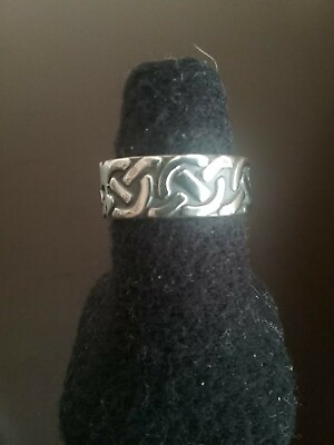 #ad Erick#x27;s Sterling Silver Knots Ring Size 9 Taxco.925