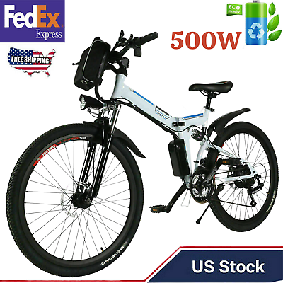#ad 26#x27;#x27; Electric Bike500W Mountain Bicycle Li Battery for Adults Ebike 01