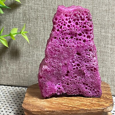 #ad Ruby Red Corundum Rough Crystal Mineral Specimen Afghanistan 158g A29