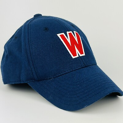 #ad Washington Senators Hat Cap Cooperstown Collection Vintage MLB 7 1 8 Rare Blue