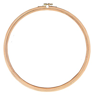 #ad Wooden Embroidery Hoop Ring Frame Size 12 Inches Hoop 5Ply Brass Screw