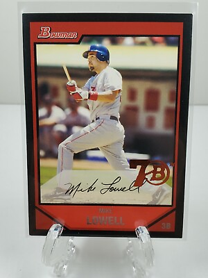 #ad Bowman 2017 Baseball Card #87 Mike Lowell Boston Red Sox 2007 Buyback 70th