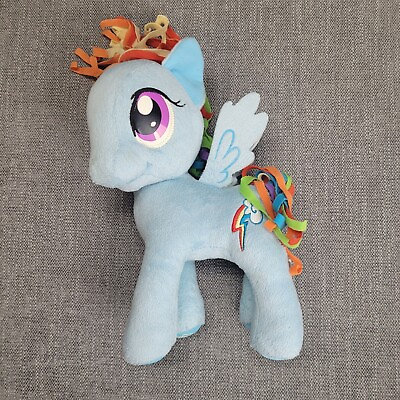 #ad My Little Pony Rainbow Dash Sparkle Plush Stuffed Animal Pegasus