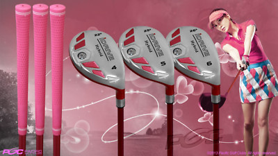 #ad Women#x27;s iDrive Golf Clubs All Ladies Pink Hybrid 4 6 Set Lady quot;Lquot; Flex Clubs