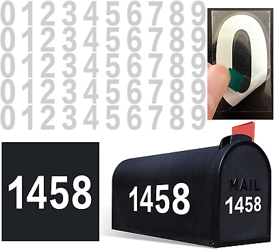 #ad Mailbox Numbers for Outside 5 Sets 0 9 Reflective Number Stickers with Sticky